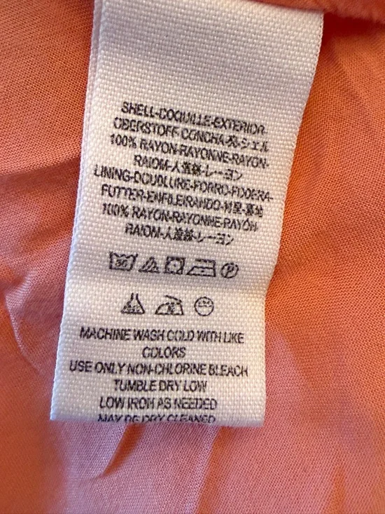 Free People Coral Peach Floral Mini Dress - Picture 13 of 14